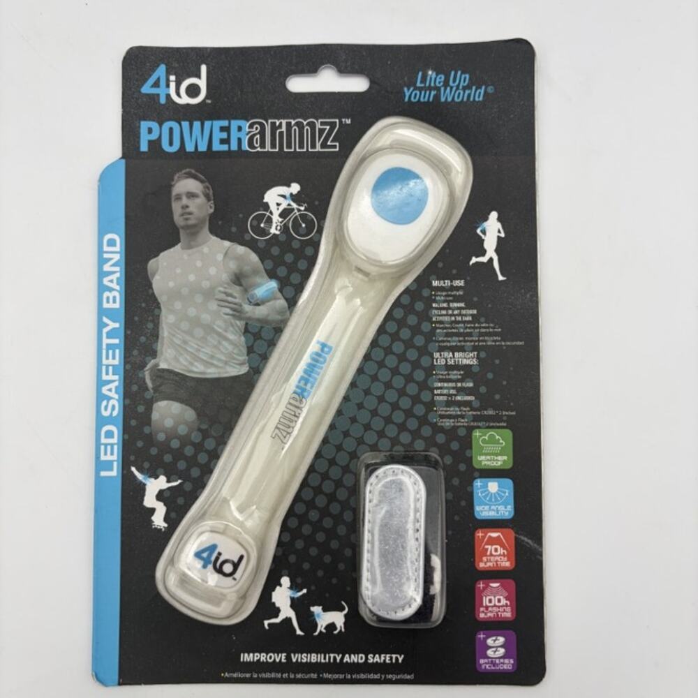 4id Powerarmz LED Safety Band Multi-Use Running Cycling Bright New